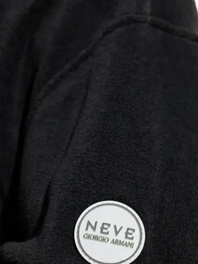 Giorgio Armani Half-zip Sweater In Black