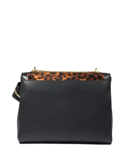 Lancel Ninon Leopard-print Flap Bag In Brown
