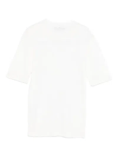 Lorena Antoniazzi Fine-knit T-shirt In White