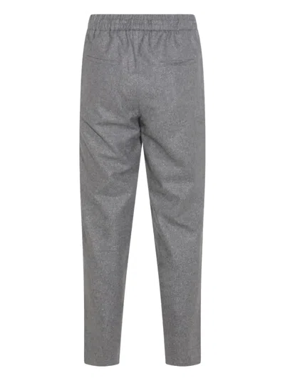 Antonelli Grey Wool Taralluccio Pants In Gray