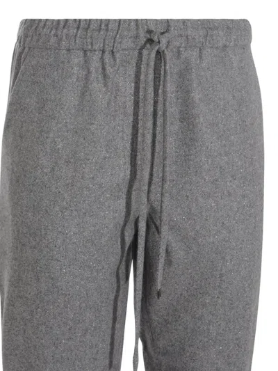 Antonelli Grey Wool Taralluccio Pants In Gray