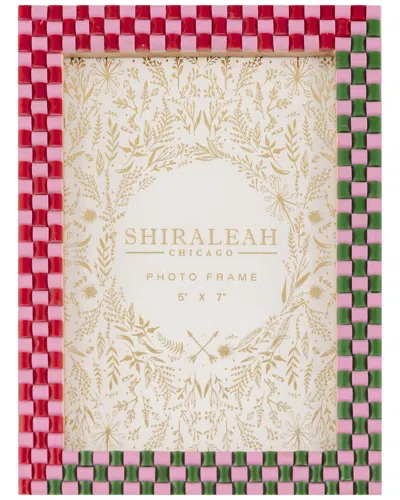 Shiraleah Viva 5 X 7 Check Picture Frame In Multi