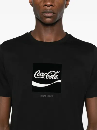 Antony Morato X Coca Cola Logo-print T-shirt In Black