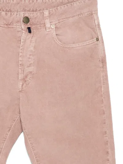 Incotex Five-pocket Trousers In Pink