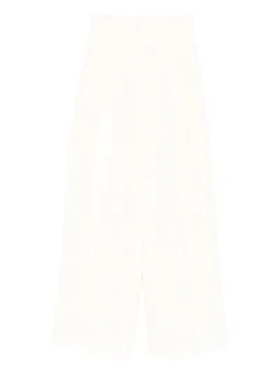 Jil Sander Cargo Trousers In White