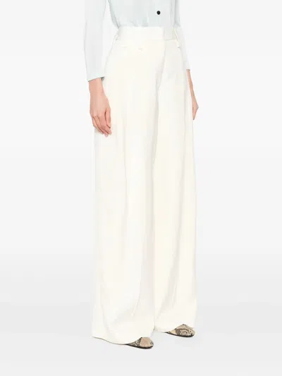 Jil Sander Cargo Trousers In White