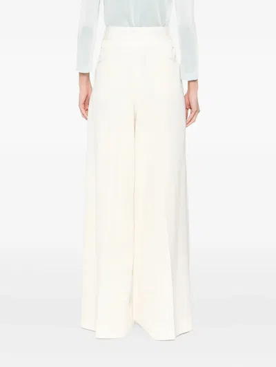 Jil Sander Cargo Trousers In White
