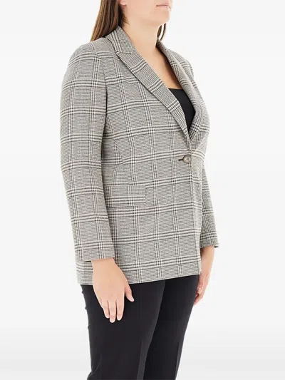 Elena Miro' Checked Blazer In Multi