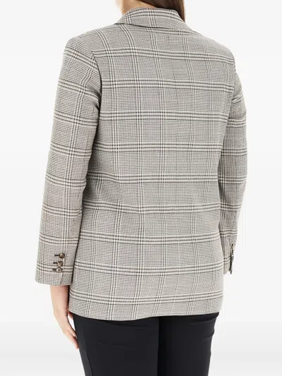 Elena Miro' Checked Blazer In Multi