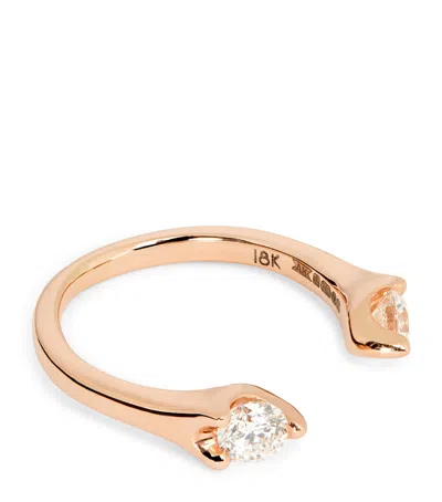 Anita Ko Rose Gold And Diamond Orbit Ring In Gold