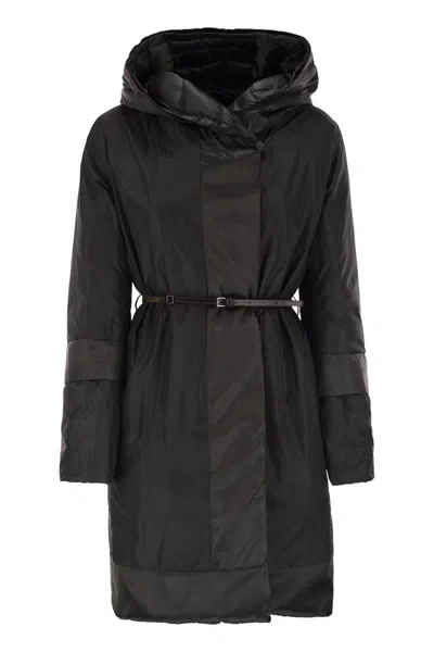 Max Mara The Cube Novef Down Jacket Wintercoat In Black