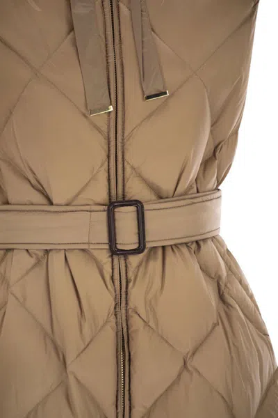 Max Mara The Cube Tregil Vest In Brown