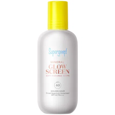 Supergoop Glowscreen Soft-radiance Drops Mineral Spf 40 50ml (various Shades) In Gold