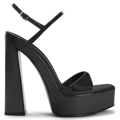 Giuseppe Zanotti Sylvy 145mm Platform Sandals In Black