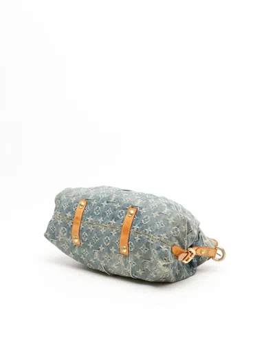 Pre-owned Louis Vuitton Monogram Denim Neo Cabby Mm Bag In Blue
