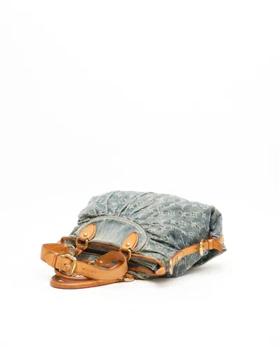 Pre-owned Louis Vuitton Monogram Denim Neo Cabby Mm Bag In Blue