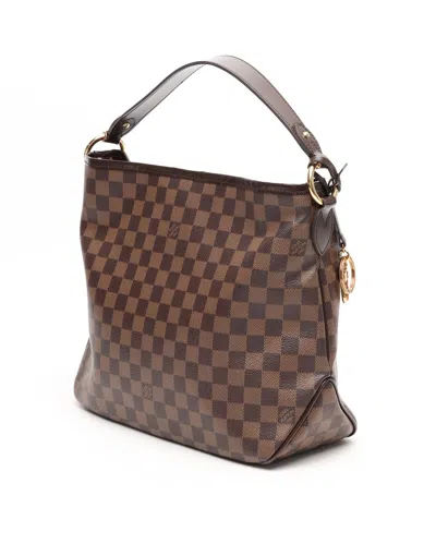 Pre-owned Louis Vuitton Damier Ebene Delightful Pm Bag In Brown