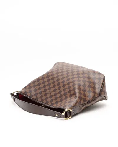 Pre-owned Louis Vuitton Damier Ebene Delightful Pm Bag In Brown