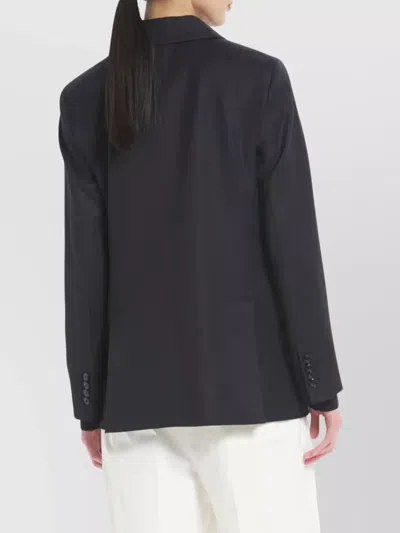 Barena Venezia Double Breasted Tailored Jacket Pockets In Black