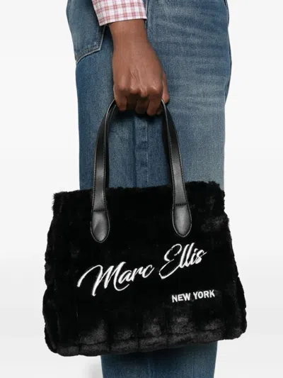 Marc Ellis Quilted Top-handles Shoulder Bag In Black