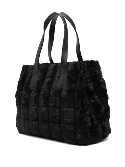 Marc Ellis Quilted Top-handles Shoulder Bag In Black