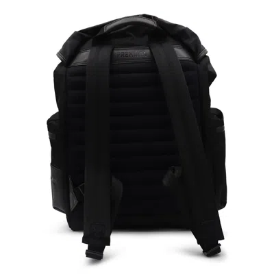 Premiata Versatile Backpack With Multiple Zippered Pockets In Black