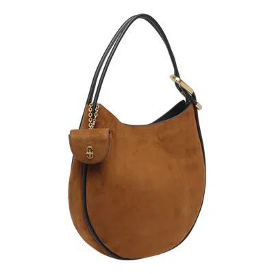 Marc Jacobs The Crescent Large Dual Hobo Bag In Suede In Pattern