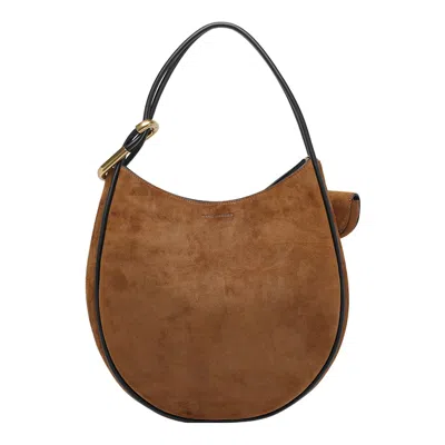 Marc Jacobs The Crescent Large Dual Hobo Bag In Suede In Pattern