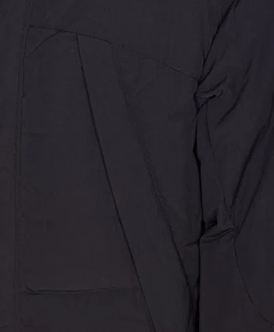 Jg1 Hooded Down Jacket Adjustable Cuffs In Black