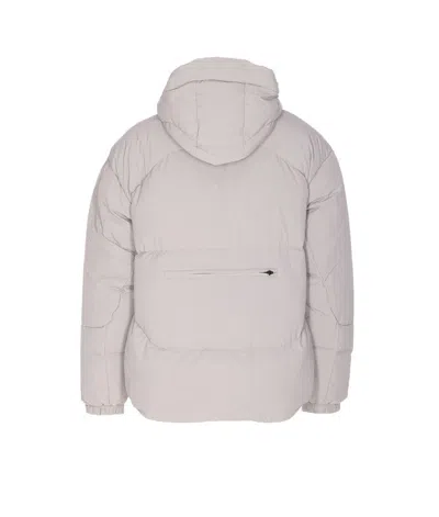 Jg1 Hooded Down Jacket And Pockets In Gray