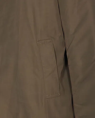 Lou Andrea Reversible Hooded Jacket In Brown