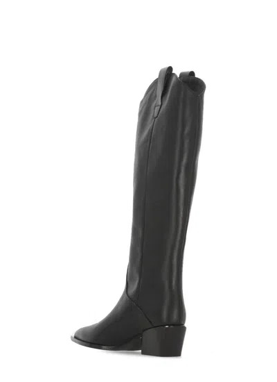 Poeve Macy Cowboy Boots In Black