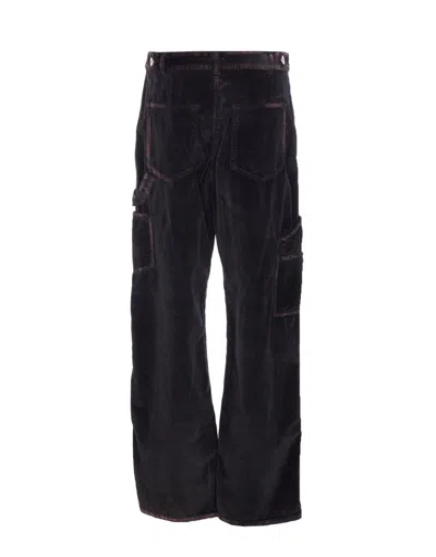 Pinko Regular Fit Trousers With Pockets And Loops In Blue