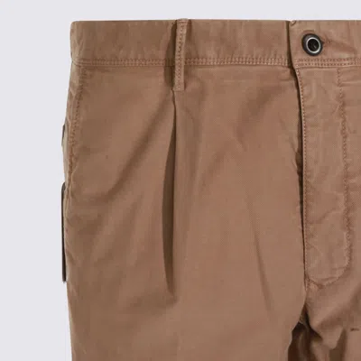 Incotex Tapered-fit Trousers In Stretch Cotton In Brown