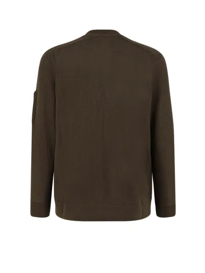 C.p. Company C.p.company Men Wool And Cotton Sweater In Brown