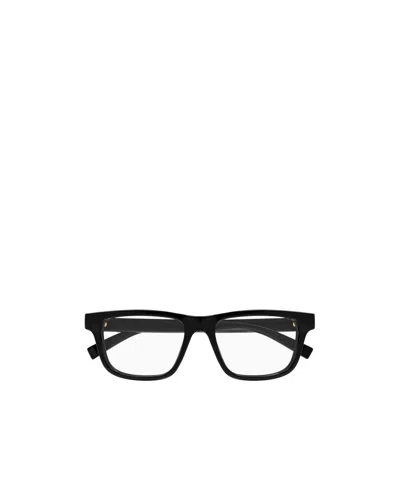 Gucci Eyewear Rectangular Frame Glasses In Black