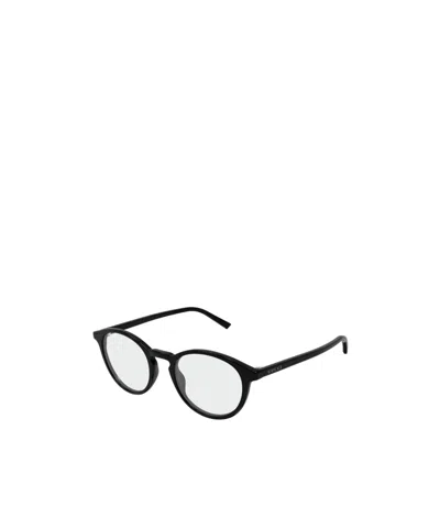 Gucci Eyewear Round Frame Glasses In Black