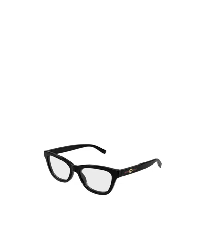 Gucci Eyewear Cat-eye Frame Glasses In Brown