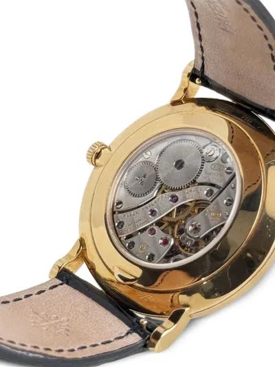 Pre-owned Patek Philippe Calatrava Yellow Gold 36mm In White