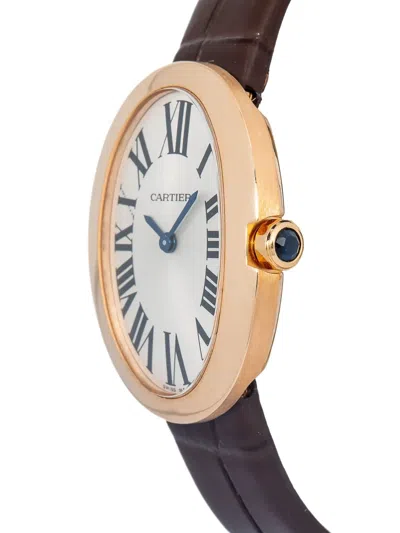 Pre-owned Cartier Baignoire 24mm In Silver