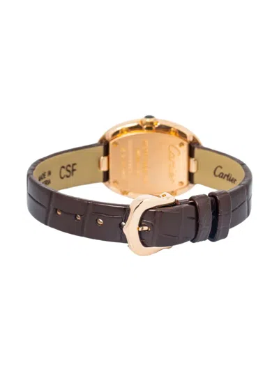 Pre-owned Cartier Baignoire 24mm In Silver