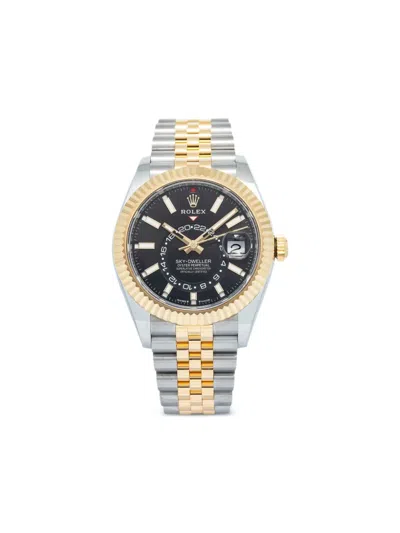 Pre-owned Rolex Sky-dweller 42mm In Yellow