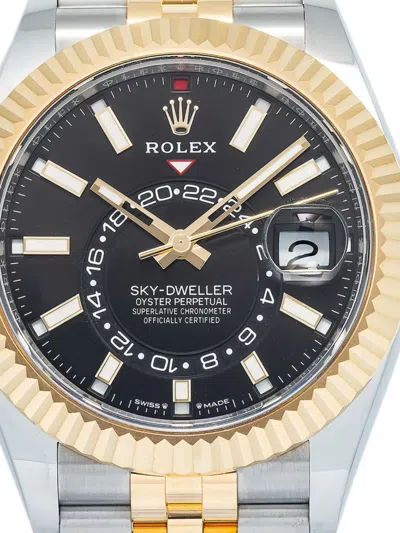 Pre-owned Rolex Sky-dweller 42mm In Yellow