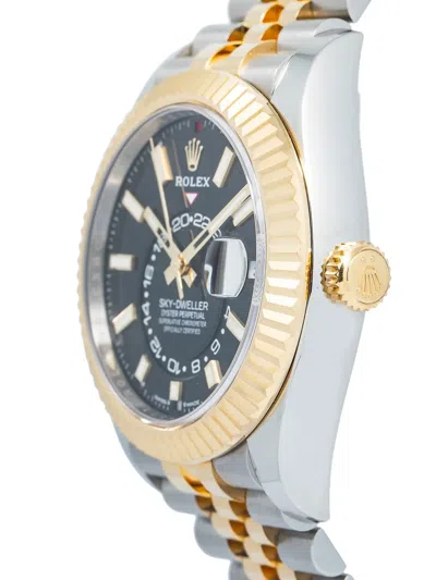 Pre-owned Rolex Sky-dweller 42mm In Yellow