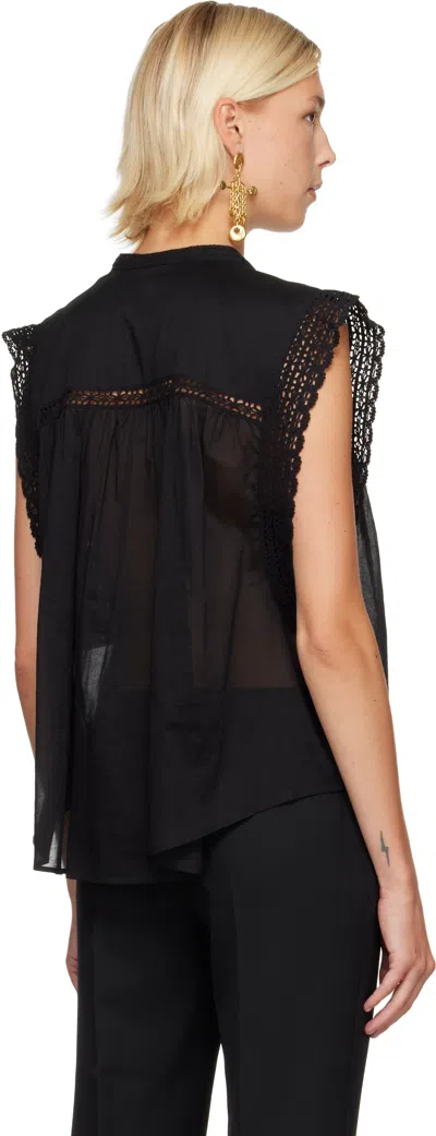 Isabel Marant Étoile Black Gresia Blouse In Black