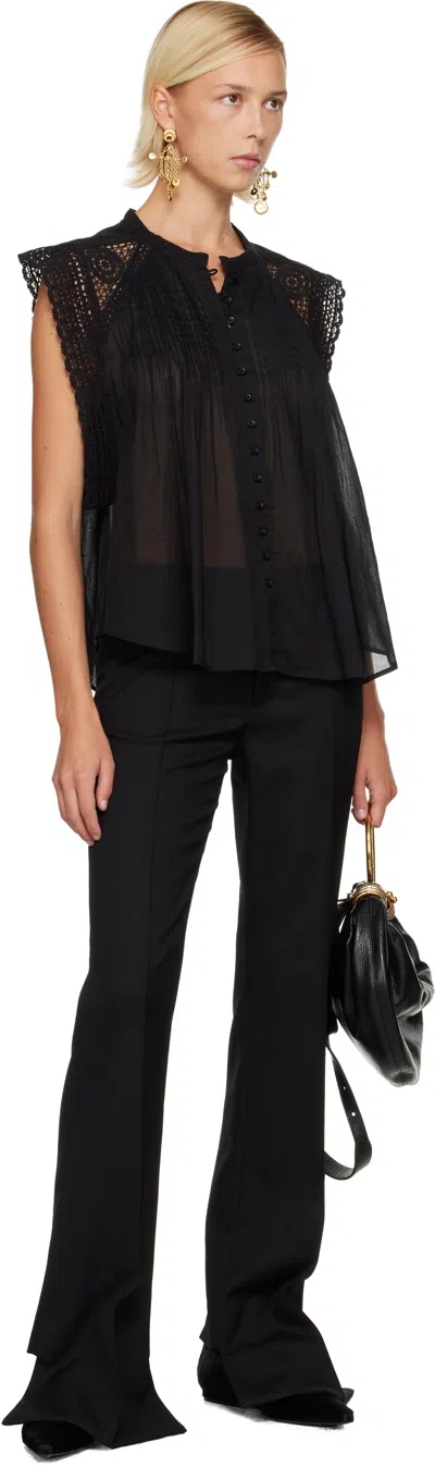Isabel Marant Étoile Black Gresia Blouse In Black