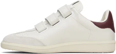 Isabel Marant Bryce Leather Sneakers With Suede Inserts In Neutral