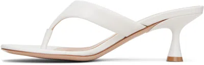 Gianvito Rossi Ascent Thong 55 High-heeled Sandals In White