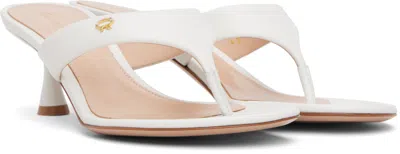 Gianvito Rossi Ascent Thong 55 High-heeled Sandals In White