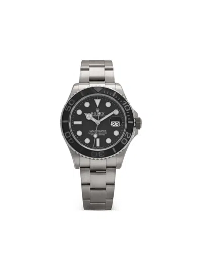 Pre-owned Rolex 2024 Unworn Yacht-master Titanium 42mm In Black